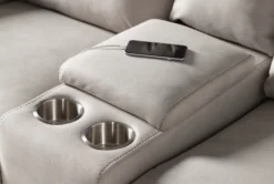 Jarrell Light Grey 71" Power Reclining Storage Console Loveseat With USB -Furniture Store 254378 v2 grey fabric console loveseat detail 05