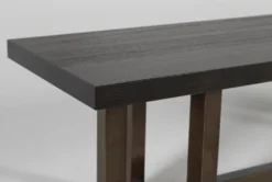 Pierce Espresso 66" Bench -Furniture Store 254416 black wood dining bench detail 44