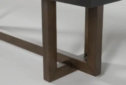 Pierce Espresso 66" Bench -Furniture Store 254416 black wood dining bench detail 45
