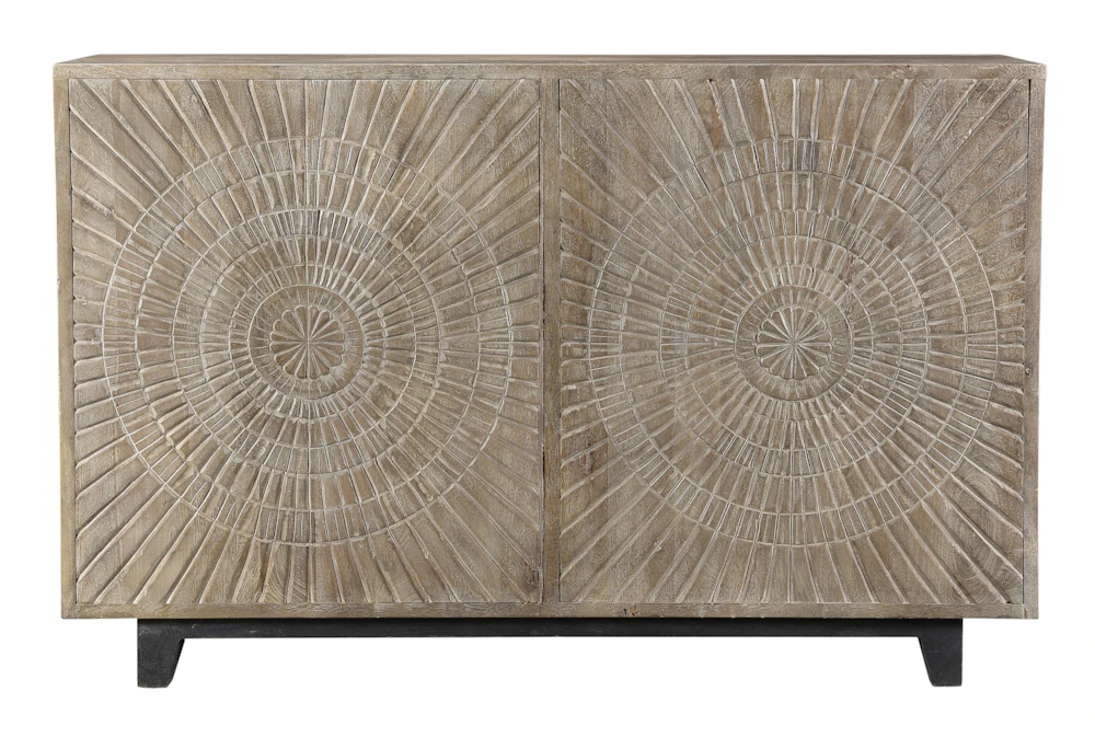 Grey Wash Starburst Hand Carved Bar 3 Grey Wash Starburst Hand Carved Bar - Image 2