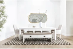 Centre Bench By Nate Berkus + Jeremiah Brent 24 Centre Bench By Nate Berkus + Jeremiah Brent -Furniture Store 255916 white wood dining bench room 61
