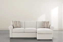 Elm II Foam Modular 93" Reversible Chaise Sleeper With Storage Ottoman