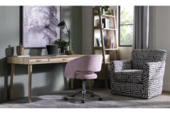Phoebe Blush Velvet Rolling Office Chair 21 Phoebe Blush Velvet Rolling Office Chair -Furniture Store 256361 pink fabric office chair room 42