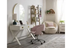 Phoebe Blush Velvet Rolling Office Chair 24 Phoebe Blush Velvet Rolling Office Chair -Furniture Store 256361 pink fabric office chair room 45