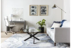 Moby White Faux Leather High Back Rolling Office Chair -Furniture Store 256363 white multi media office chair room 35