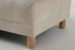 Vaughn 71" Settee By Nate Berkus + Jeremiah Brent -Furniture Store 257970 beige fabric settee detail 04