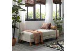 Vaughn 71" Settee By Nate Berkus + Jeremiah Brent -Furniture Store 257970 beige fabric settee room 412