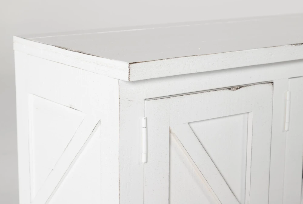 Sinclair II White 54" TV Stand With Glass Doors 6 Sinclair II White 54" TV Stand With Glass Doors - Image 4