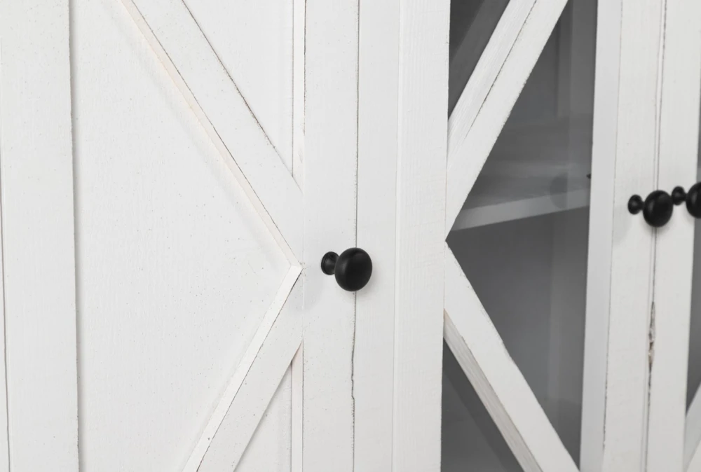 Sinclair II White 54" TV Stand With Glass Doors 7 Sinclair II White 54" TV Stand With Glass Doors - Image 5