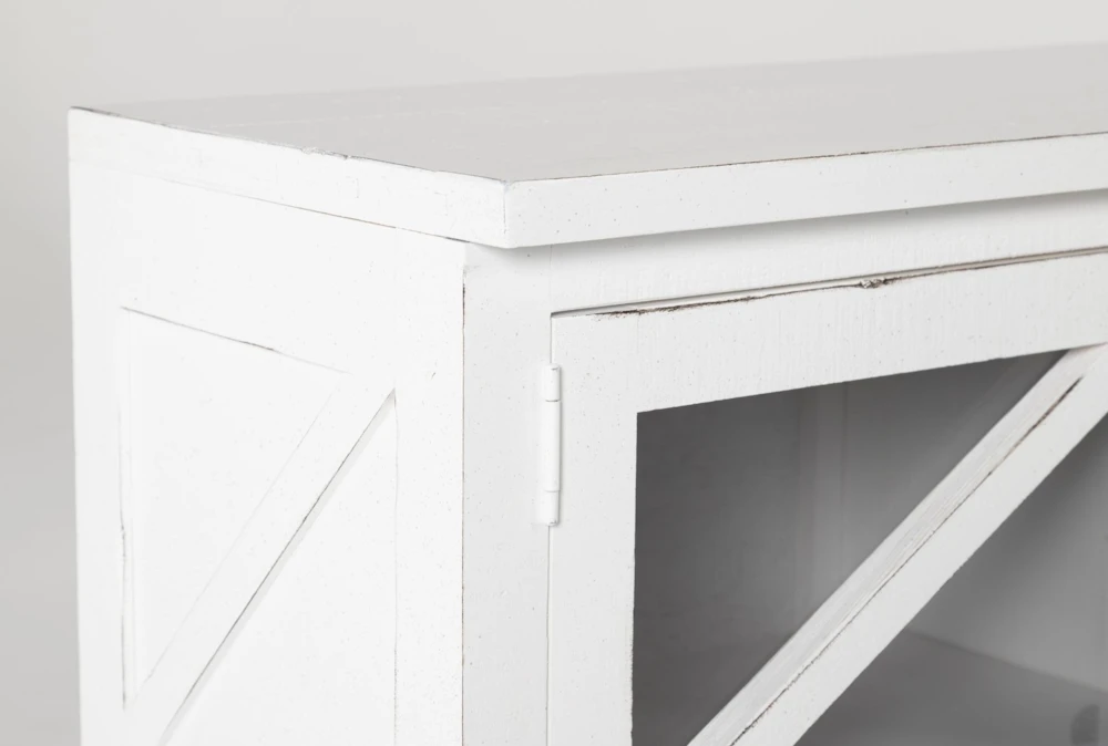 Sinclair II White 68" TV Stand With Glass Doors 6 Sinclair II White 68" TV Stand With Glass Doors - Image 4