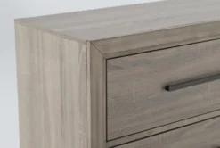 Hillsboro 6 Drawer Dresser -Furniture Store 260333 brown veneer dresser detail 45