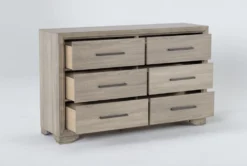 Hillsboro 6 Drawer Dresser -Furniture Store 260333 brown veneer dresser side 19