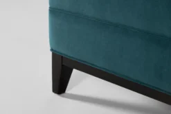 Holden IV 51" Velvet Settee -Furniture Store 260504 blue fabric settee detail 45