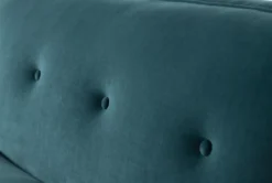 Holden IV 51" Velvet Settee -Furniture Store 260504 blue fabric settee detail 46