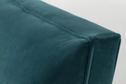 Holden IV 51" Velvet Settee -Furniture Store 260504 blue fabric settee detail 47