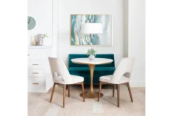 Holden IV 51" Velvet Settee -Furniture Store 260504 blue fabric settee room 62