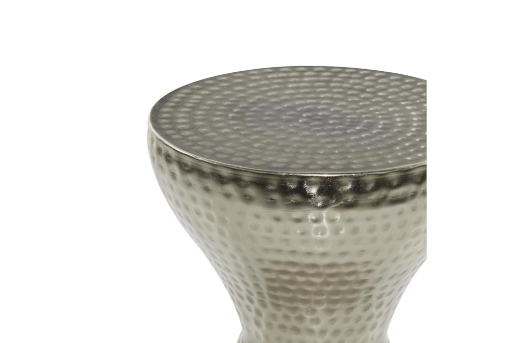 Silver 18" Metal Accent Table 4 Silver 18" Metal Accent Table - Image 2