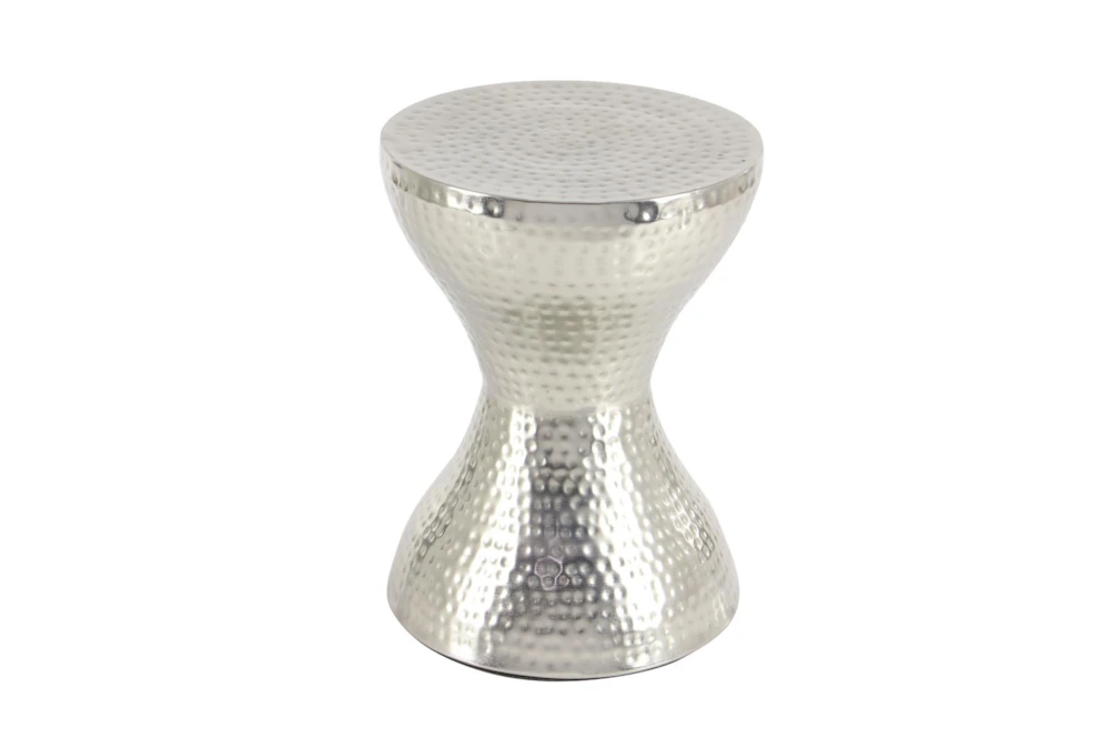 Silver 18" Metal Accent Table 5 Silver 18" Metal Accent Table - Image 3