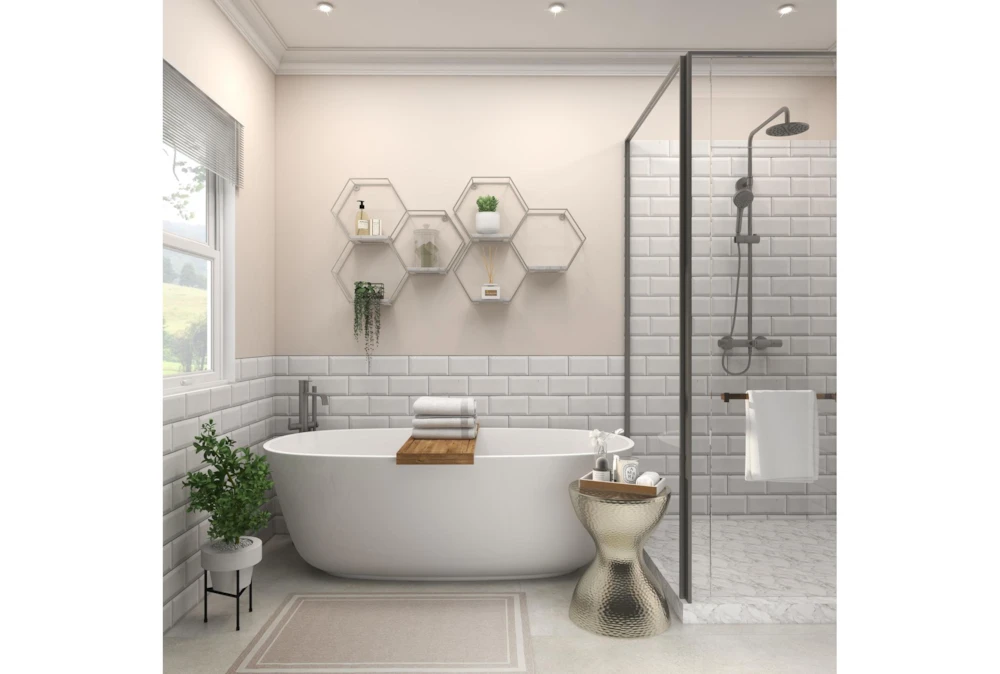 Silver 18" Metal Accent Table 9 Silver 18" Metal Accent Table - Image 7