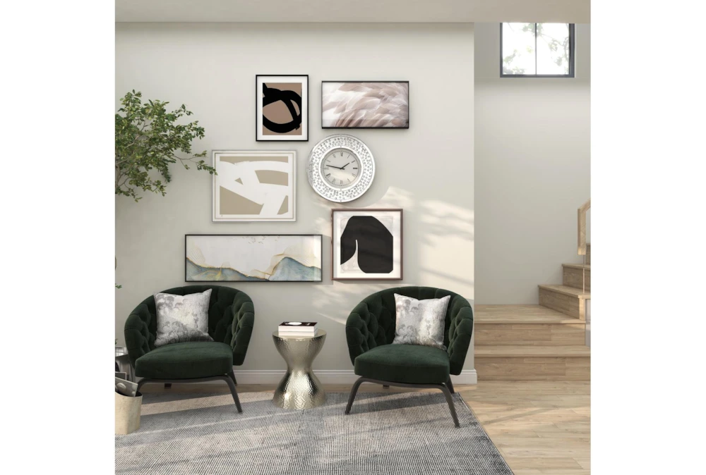 Silver 18" Metal Accent Table 17 Silver 18" Metal Accent Table - Image 15