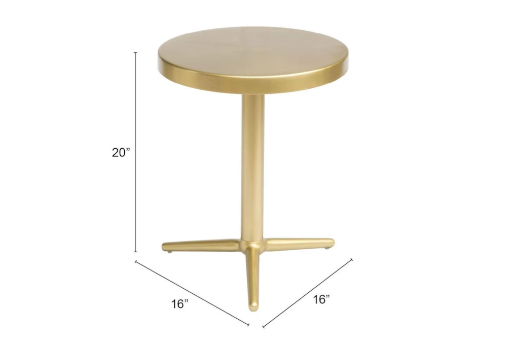 Gold Round Accent Table 9 Gold Round Accent Table - Image 7