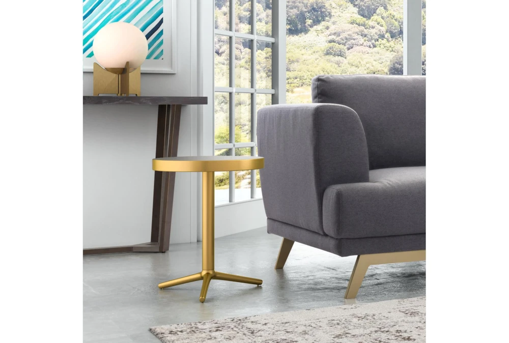 Gold Round Accent Table 12 Gold Round Accent Table - Image 10