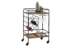 Rolling Industrial Bar Cart