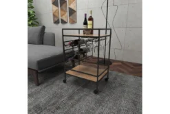 Rolling Industrial Bar Cart -Furniture Store 262760 brown wood bar cart room 88