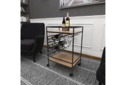 Rolling Industrial Bar Cart -Furniture Store 262760 brown wood bar cart room 91