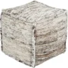 Pouf-Grey Black Woven -Furniture Store 262836 fiber signature 01