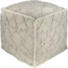 Pouf-Charcoal Diamond Textured -Furniture Store 262855 fiber signature 01