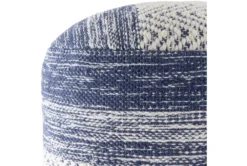 Pouf-Blue Denim White Stripe -Furniture Store 262860 fiber detail 44