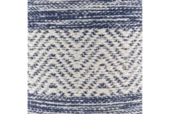 Pouf-Blue Denim White Stripe -Furniture Store 262860 fiber material 58