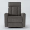 Halo II Grey Power Recliner With Power Headrest & USB -Furniture Store 264439 grey fabric recliner signature 01