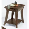 Appeal L Chairside Table -Furniture Store 267226 brown wood end table signature 01