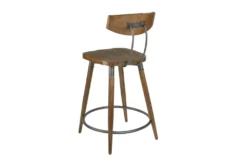 Liam 24" Counter Stool 8 Liam 24" Counter Stool -Furniture Store 267545 brown wood bar stool side 14