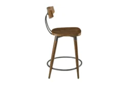 Liam 24" Counter Stool 9 Liam 24" Counter Stool -Furniture Store 267545 brown wood bar stool side 15