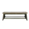 Kayden 59" Bench -Furniture Store 267547 grey metal dining bench front 02