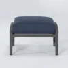 Martinique Navy Outdoor Ottoman 1 Martinique Navy Outdoor Ottoman -Furniture Store 267642 blue fabric ottoman signature 01