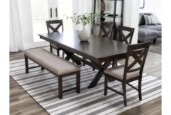 Pollie Dining Side Chair -Furniture Store 267679 brown fabric dining chair room 86