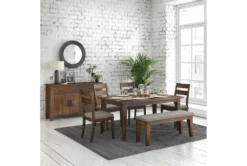 Elle 55" Bench -Furniture Store 267684 brown wood dining bench room 85
