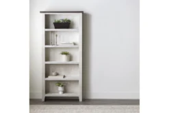 Dixon White 74" Bookcase -Furniture Store 267820 white wood bookcase room 48