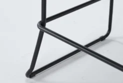 Caspian Outdoor Bar With Grey Barstools Set For 2 -Furniture Store 267842 black metal bistropub table detail 47