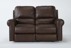 Thorsten Leather 65" Power Reclining Loveseat With Power Headrest & USB