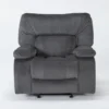 Chadrick Grey Manual Glider Recliner -Furniture Store 268642 grey polyester recliner signature 01
