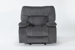 Chadrick Grey Manual Glider Recliner
