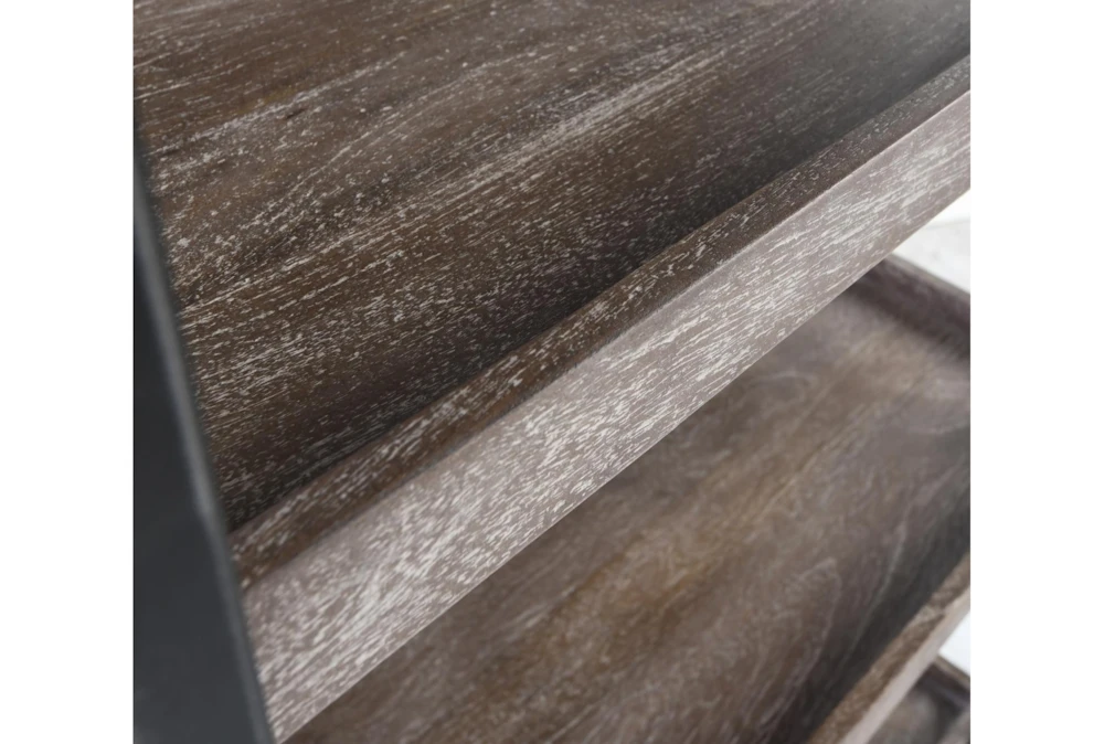 Mango + Iron Industrial 60" Double Bookcase 6 Mango + Iron Industrial 60" Double Bookcase - Image 4