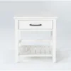 Presby White End Table -Furniture Store 269073 white wood end table signature 01