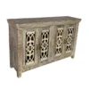 White Wash 4 Door Cabinet -Furniture Store 269399 white wood cabinet signature 01
