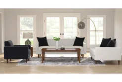 Arya Chenille 62" Loveseat -Furniture Store 269565 grey fabric loveseat room 60